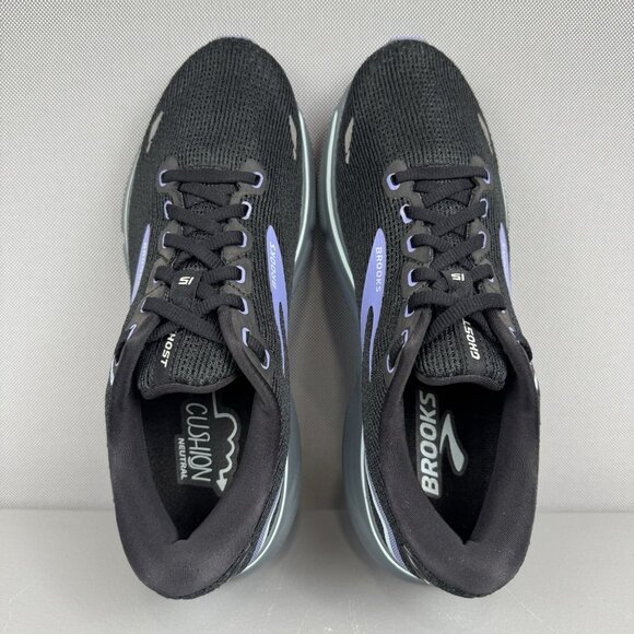 Brooks Ghost 15 Running Sneakers Shoes Womens 9 Black Jacaranda Salt 1203801B011 - Picture 6 of 9